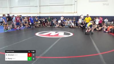 75 lbs Semifinal - Daniel Dziuban, West Virginia Wild vs Cruz Perez, Dayton Bandits - Gray