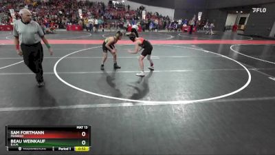 110 lbs Quarterfinal - Beau Weinkauf, B.A.M. vs Sam Fortmann, Muskego