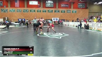 197 lbs Cons. Semi - Frankie Pomilia IV, Santa Rosa College vs Callan Ivy, Chabot College