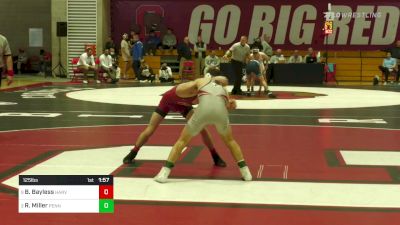 125 lbs Consolation - Beau Bayless, Harvard vs Ryan Miller, Penn