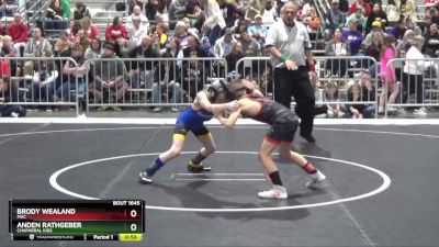 64 lbs Cons. Round 1 - Anden Rathgeber, Chaparral Kids vs Brody Wealand, MAC