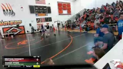 78 lbs Round 3 - Brhysan Swiggett, North Big Horn Rams vs Tanner Myers, Thermopolis Wrestling Club