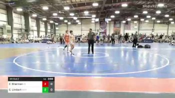 106 lbs Rr Rnd 2 - Zachary Sherman, Young Guns Red vs Colyn Limbert, Team Shutt Wrestling Prep
