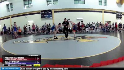 132 lbs Champ. Round 1 - Preston Hammond, Midwest Regional Training Center vs Elijah Broady, Contenders Wrestling Academy