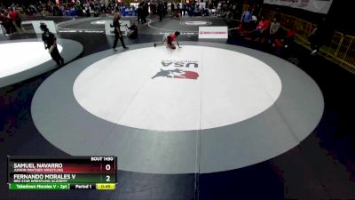 108 lbs Quarterfinal - Fernando Morales V, Red Star Wrestling Academy vs Samuel Navarro, Junior Panther Wrestling