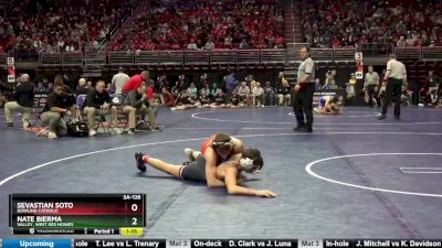 3A-126 lbs Champ. Round 2 - Sevastian Soto, Dowling Catholic vs Nate Bierma, Valley, West Des Moines