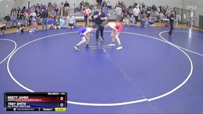 113 lbs Cons. Semi - Brett James, North Coast Elite Wrestling Cl vs Trey Smith, All-Phase Wrestling