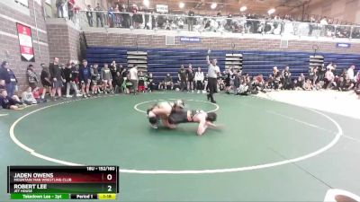 152/160 Quarterfinal - Jaden Owens, Mountain Man Wrestling Club vs Robert Lee, Jet House