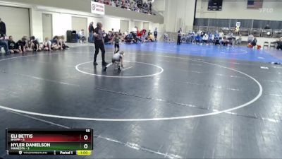 55 lbs Quarterfinals (8 Team) - Hyler Danielson, Minneota vs Eli Bettis, BHVPP