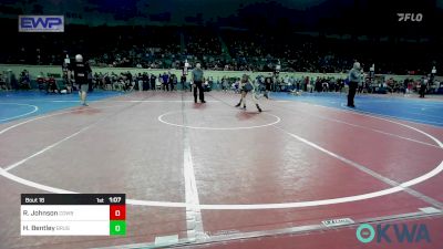 91 lbs Round Of 16 - Reagan Johnson, Cowboy Wrestling Club vs Hayley Bentley, Brushy Wrestling Club