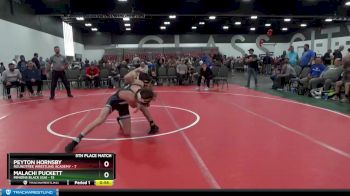 129 lbs Placement Matches (8 Team) - Malachi Puckett, Minions Black (GA) vs Peyton Hornsby, Roundtree Wrestling Academy