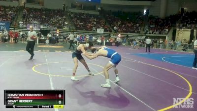 D 1 138 lbs Quarterfinal - Sebastian Vidacovich, Holy Cross vs Grant Herbert, Jesuit