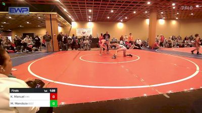 113 lbs Final - Kaleb Manuel, Viking Wrestling Club vs Malaki Mendoza, Best Trained