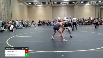 150 lbs Quarterfinal - Tristan Fernandez, Silverback WC vs Kaden MacKenzie, Fruitland HS