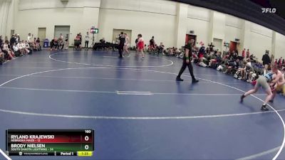 160 lbs Semis & 1st Wrestleback (8 Team) - Brody Nielsen, South Dakota Lightning vs Ryland Krajewski, Nebraska Maize