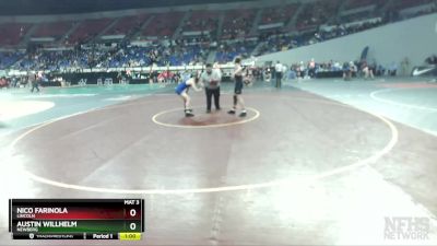 6A-132 lbs Cons. Round 5 - Austin Willhelm, Newberg vs Nico Farinola, Lincoln