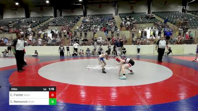 61 lbs 3rd Place - Cooper Fielder, Backyard Brawlers Wrestling Club vs Christopher Nemcovic, Roundtree Wrestling Academy