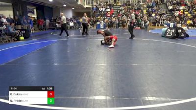 121 lbs R-64 - Roan Dukes, Homewood Flossmoor-IL vs Nataani Prado, Slam Academy-NV