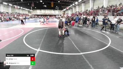 126 lbs Quarterfinal - Racer Uhler, Mingus vs Malachi Aispuro, Grindhouse WC