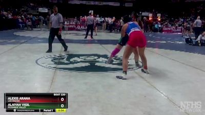 Girls 165 lbs Cons. Round 2 - Alexis Arana, Las Cruces vs Alaiyah Vigil, Pojoaque Valley