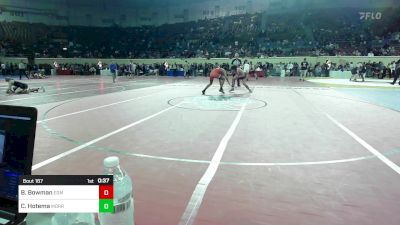 160 lbs Consi Of 32 #2 - Brody Bowman, Edmond Memorial vs Clark Hotema, Morris