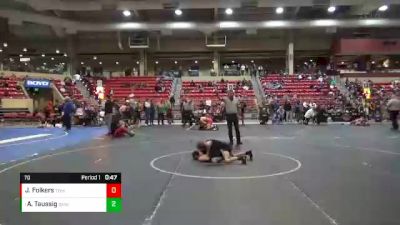 70 lbs Quarterfinal - Andrew Taussig, Greater Heights Wrestling vs Jayce Folkers, The Best Wrestler