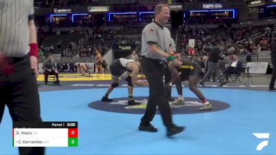 182 lbs Semifinal - Connor Cervantes, Griffith vs De`Alcapon Veazy, Fort Wayne Snider