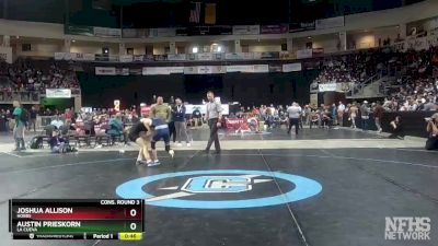 5A 114 lbs Cons. Round 3 - Joshua Allison, Hobbs vs Austin Prieskorn, La Cueva