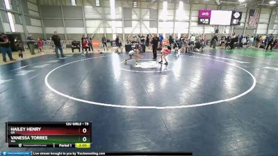 75 lbs Quarterfinal - Hailey Henry, OR vs Vanessa Torres, WA