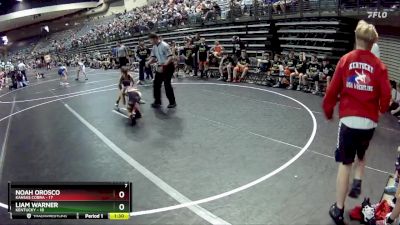 85 lbs Round 1 (6 Team) - Noah Orosco, Kansas Cobra vs Liam Warner, Kentucky