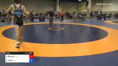 55 kg 5th Place - Eric Barnett, Wisconsin RTC vs Sam Smith, LaCrosse Area Wrestlers