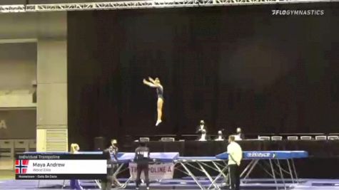 Maya Andrew - Individual Trampoline, World Elite - 2021 USA Gymnastics Championships