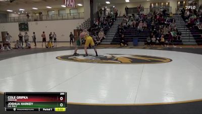 285 lbs Cons. Round 2 - Cole Gripka, Missouri vs Joshua Harkey, Cal Poly