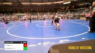 130 lbs Consi Of 8 #2 - Zaiden Yates, Siouxland Wrestling Academy vs Westin Perkins, Dark Cloud Wrestling Club