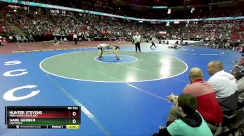 D3-132 lbs 3rd Place Match - Hunter Stevens, Iowa-Grant/Highland vs Gabe Gerber, Ladysmith