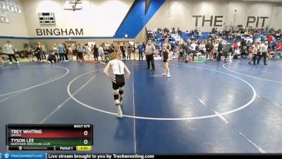 84 lbs Cons. Round 4 - Tyson Lee, Northside Wrestling Club vs Trey Whiting, Uintah