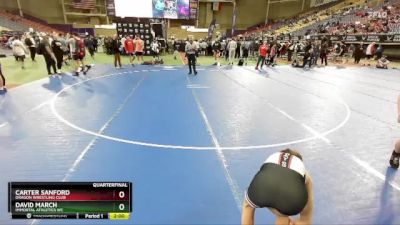 88 lbs Quarterfinal - David March, Immortal Athletics WC vs Carter Sanford, Dragon Wrestling Club