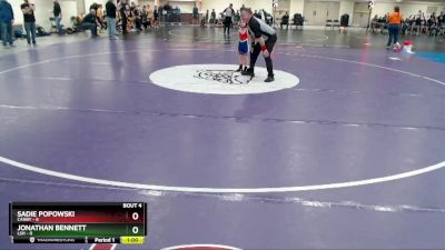 50 lbs Placement (4 Team) - Jonathan Bennett, LSH vs Sadie Popowski, Canby