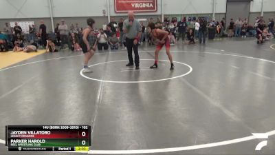 102 lbs Cons. Round 2 - Parker Harold, Reel Wrestling Club vs Jayden Villatoro, Legacy Dragons