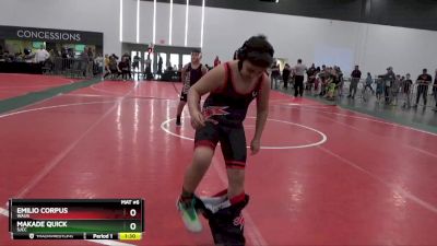 120 lbs Round 1 - Makade Quick, SJCC vs Emilio Corpus, WAUS