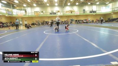 50-55 lbs Round 2 - Melanie Varns, Butler Youth Wrestling Club vs Seth Barratt, Rogue Warrior Wrestling