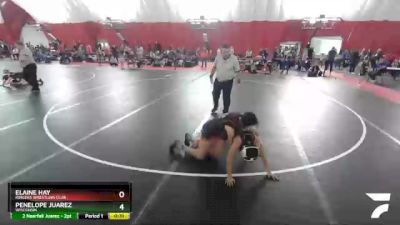 110-119 lbs Round 2 - Penelope Juarez, Wisconsin vs Elaine Hay, Ringers Wrestling Club