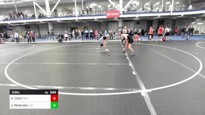 133 lbs Round Of 64 - Anthony Clark, Princeton U vs Joey Melendez, North Carolina