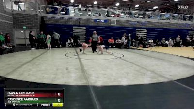 95 lbs Cons. Round 1 - Caydence Aargard, 208 Badgers vs Maclin Michaelis, Middleton Wrestling Club