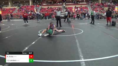 110 lbs 5th Place Match - Connor Landers, Carroll Wrestling Club vs Ryan Arkle, MWC Wrestling Academy