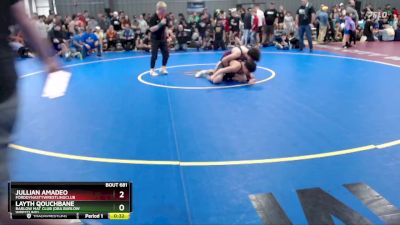 165 lbs Semifinal - Layth Qouchbane, Barlow Mat Club (DBA Barlow Wrestling) vs Jullian Amadeo, FordDynastyWrestlingClub