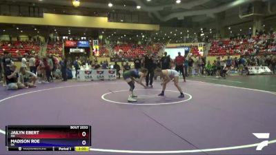 117 lbs Quarterfinal - Jailyn Ebert, MO vs Madison Roe, OK