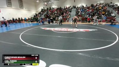 126 lbs Champ. Round 1 - Cael Parker, Thunder Basin vs Christopher Boulom, Worland