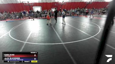 152 lbs Round 2 - Kara Kuge, Wisconsin vs Alice Blackdeer, Holmen High School Wrestling