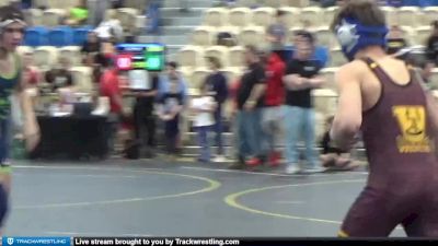 122 lbs Cons. Semi - Vincent Kirby, Havre De Grace vs Devin Creitz, North Baltimore WC